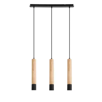   Rábalux 72133 BRAULIA beltéri függeszték bükk színben, 3db GU10 foglalattal, IP20 védettséggel ( Rábalux 72133 )