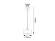 Rabalux Tisandra 72142 függeszték, grézs/ arany, 1x E27 (max 25 W) foglalat, IP20