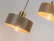 Rabalux Tisandra 72143 függeszték, grézs/ arany, 3x E27 (max 25 W) foglalat, IP20