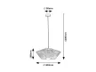 Rabalux Revan 72150 függeszték, fekete, 1x E27 (max 6 W) foglalat, IP20
