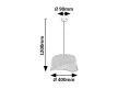 Rabalux Farelia 72189 függeszték, fekete, 1x E27 (max 10 W) foglalat, IP20