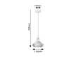 Rabalux Tiana 72216 függeszték, króm, 1x E14 (max 25 W) foglalat, IP20