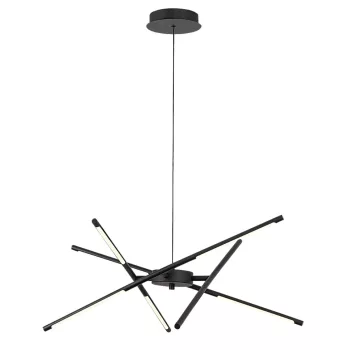 Rabalux Henli 72237 függeszték, fekete, beépített LED 30 W, 1400 lm, 3000 K, IP20