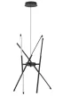 Rabalux Henli 72237 függeszték, fekete, beépített LED 30 W, 1400 lm, 3000 K, IP20