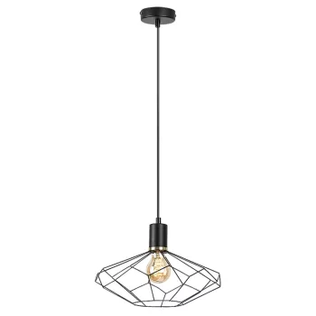 Rabalux Fran 72241 függeszték, matt fekete, 1x E27 (max 40 W) foglalat, IP20