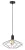 Rabalux Fran 72241 függeszték, matt fekete, 1x E27 (max 40 W) foglalat, IP20
