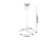 Rabalux Serena 72252 függeszték, fekete, beépített LED 15 W, 1640 lm, 4000 K, IP20