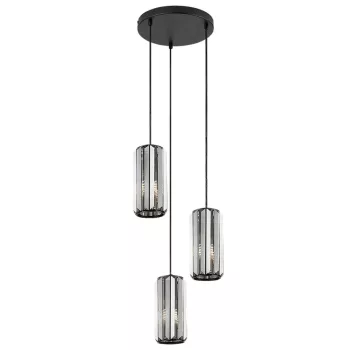 Rabalux Veness 72255 függeszték, matt fekete, 3x E27 (max 40 W) foglalat, IP20