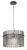 Rabalux Inesa 72261 függeszték, matt fekete, 1x E27 (max 40 W) foglalat, IP20