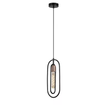 Rabalux Rovier 72263 függeszték, matt fekete, 1x E27 (max 40 W) foglalat, IP20