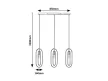 Rabalux Rovier 72264 függeszték, matt fekete, 3x E27 (max 40 W) foglalat, IP20