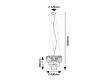 Rabalux Eloisa 72265 függeszték, fekete, 3x E27 (max 25 W) foglalat, IP20