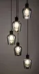 Rabalux Florian 72272 függeszték, matt fekete, 5x E27 (max 40 W) foglalat, IP20