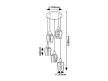 Rabalux Florian 72272 függeszték, matt fekete, 5x E27 (max 40 W) foglalat, IP20