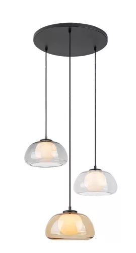 Rabalux Elowen 72276 függeszték, fekete, 3x G9 (max 5 W) foglalat, IP20