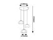 Rabalux Elowen 72276 függeszték, fekete, 3x G9 (max 5 W) foglalat, IP20
