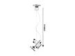 Rabalux Alaric 72278 függeszték, fekete, beépített LED 3 W, 250 lm, 3000 K, IP20