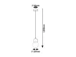 Rabalux Gellia 72279 függeszték, kék, 1x G9 (max 38 W) foglalat, IP20