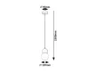 Rabalux Gellia 72280 függeszték, rózsa, 1x G9 (max 38 W) foglalat, IP20