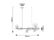 Rabalux Aslov 72298 függeszték, arany, 10x G9 (max 28 W) foglalat, IP20
