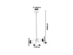 Rabalux Lition 72299 függeszték, fekete, 2x G9 (max 28 W) foglalat, IP20