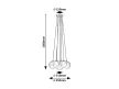 Rabalux Rosehip 72304 függeszték, pezsgő, 7x G9 (max 25 W) foglalat, IP20