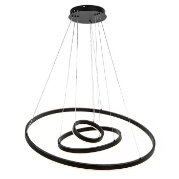 Rabalux Isaure 72306 függeszték, fekete, beépített LED 100 W, 8000 lm, 3000-6500 K, IP20
