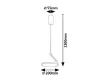 Rabalux Ovidia 72328 függeszték, fehér, beépített LED 20 W, 1300 lm, 3000 K, IP20