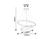 Rabalux Beliza 72345 függeszték, fekete, beépített LED 75 W, 6100 lm, 3000-6500 K, IP20
