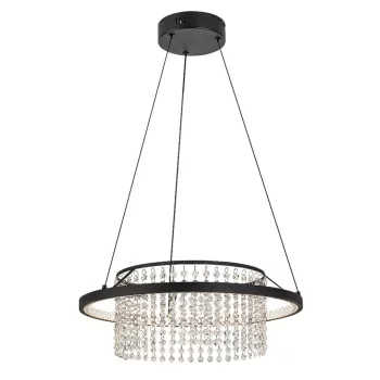 Rabalux Maribell 72353 függeszték, fekete, beépített LED 40 W, 2250 lm, 3000, 3500, 4000 K, IP20