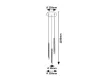 Rabalux Ramira 72359 függeszték, arany, 3x G9 (max 5 W) foglalat, IP20