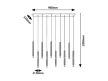Rabalux Ramira 72365 függeszték, arany, 10x G9 (max 5 W) foglalat, IP20