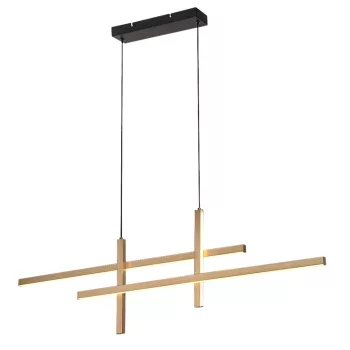 Rabalux Severine 72366 függeszték, fekete/ arany, beépített LED 40 W, 2000 lm, 3000 K, IP20