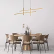 Rabalux Severine 72366 függeszték, fekete/ arany, beépített LED 40 W, 2000 lm, 3000 K, IP20