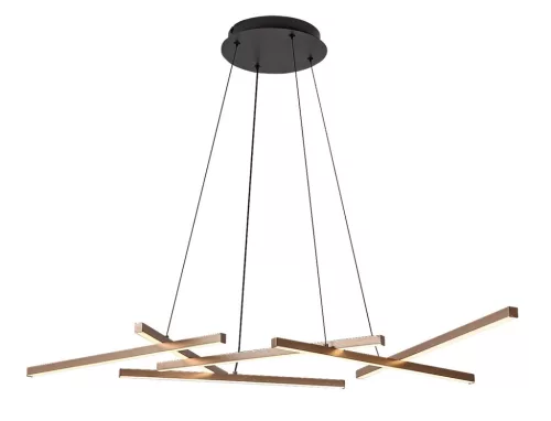 Rabalux Severine 72369 függeszték, fekete/ arany, beépített LED 40 W, 2400 lm, 3000-6500 K, IP20