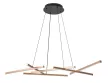 Rabalux Severine 72369 függeszték, fekete/ arany, beépített LED 40 W, 2400 lm, 3000-6500 K, IP20