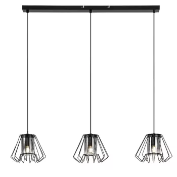 Rabalux Emerencia 72371 függeszték, fekete, 3x E27 (max 40 W) foglalat, IP20