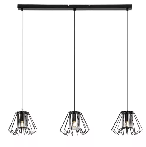 Rabalux Emerencia 72371 függeszték, fekete, 3x E27 (max 40 W) foglalat, IP20