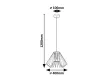 Rabalux Emerencia 72372 függeszték, fekete, 1x E27 (max 40 W) foglalat, IP20