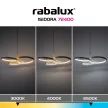 Rabalux Isidora 72400 függeszték, grézs, beépített LED 50 W, 4000 lm, 3000-6500 K, IP20
