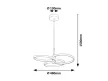 Rabalux Isidora 72400 függeszték, grézs, beépített LED 50 W, 4000 lm, 3000-6500 K, IP20