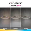 Rabalux Nevira 72402 függeszték, csiszolt kávébarna, beépített LED 36 W, 2520 lm, 3000-6500 K, IP20