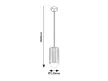 Rabalux Noxelle 72420 függeszték, matt fekete/ tölgy, 1x G9 (max 5 W) foglalat, IP20