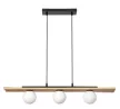 Rabalux Noxelle 72421 függeszték, matt fekete/ tölgy, 3x G9 (max 5 W) foglalat, IP20