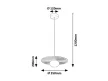 Rabalux Glowbells 72461 függeszték, grézs, 1x G9 (max 25 W) foglalat, IP20