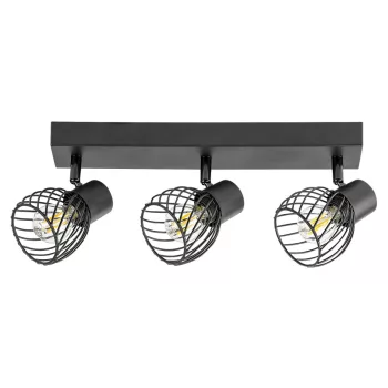   Rábalux 73003 ABERAMA beltéri spotlámpa fekete színben, 3db E14 foglalattal, IP20 védettséggel ( Rábalux 73003 )