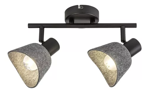 Rabalux Farelia 73006 spotlámpa, fekete, 2x E14 (max 10 W) foglalat, IP20