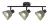 Rabalux Farelia 73007 spotlámpa, fekete, 3x E14 (max 10 W) foglalat, IP20