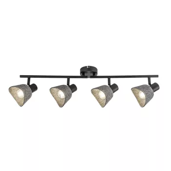 Rabalux Farelia 73008 spotlámpa, fekete, 4x E14 (max 10 W) foglalat, IP20