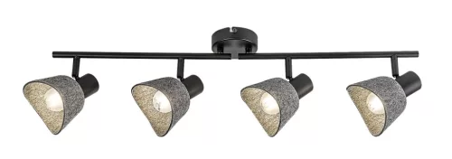 Rabalux Farelia 73008 spotlámpa, fekete, 4x E14 (max 10 W) foglalat, IP20